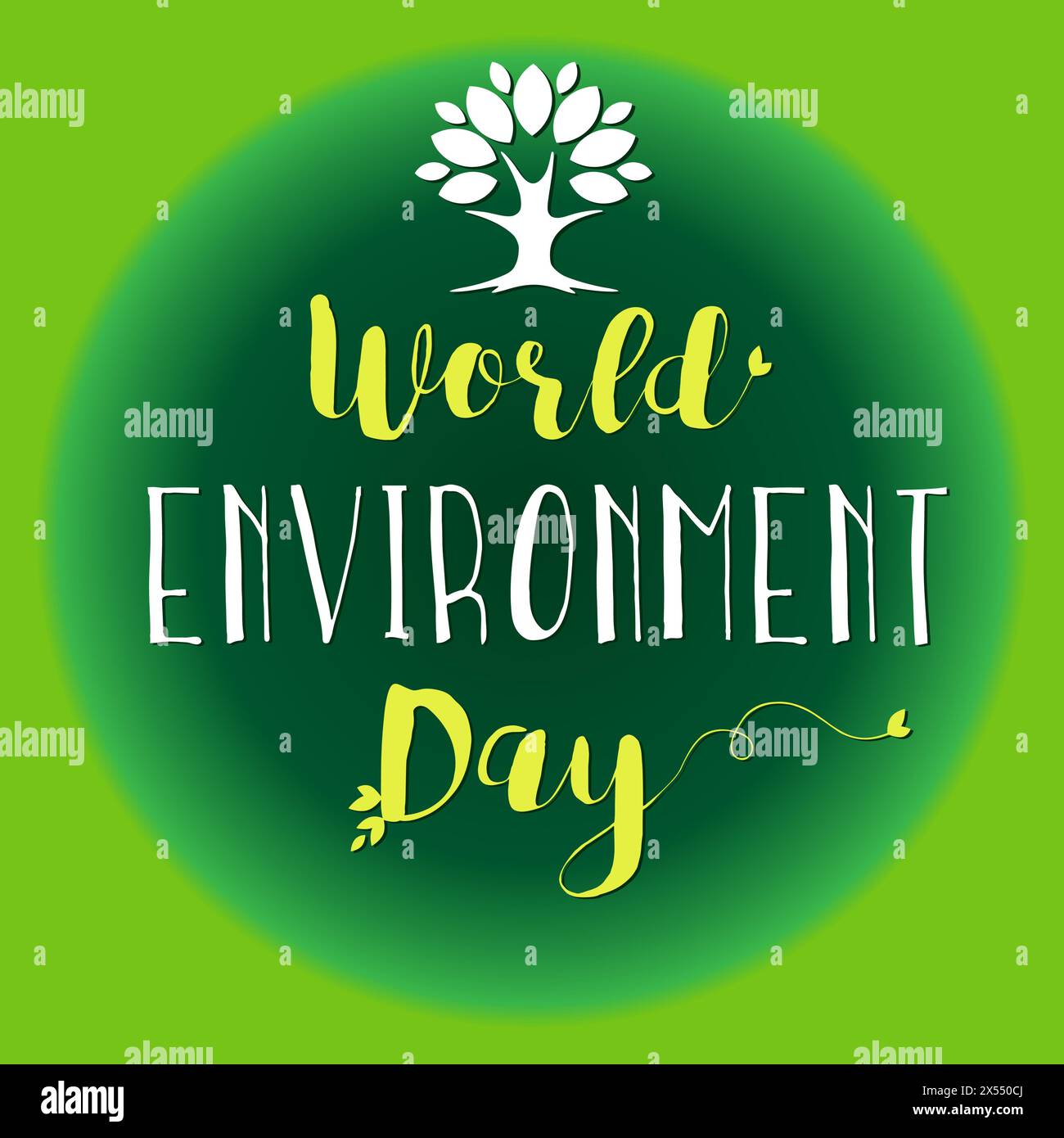 Beitrag zur Zeitleiste des World Environment Day Network, Stories Design. Stock Vektor