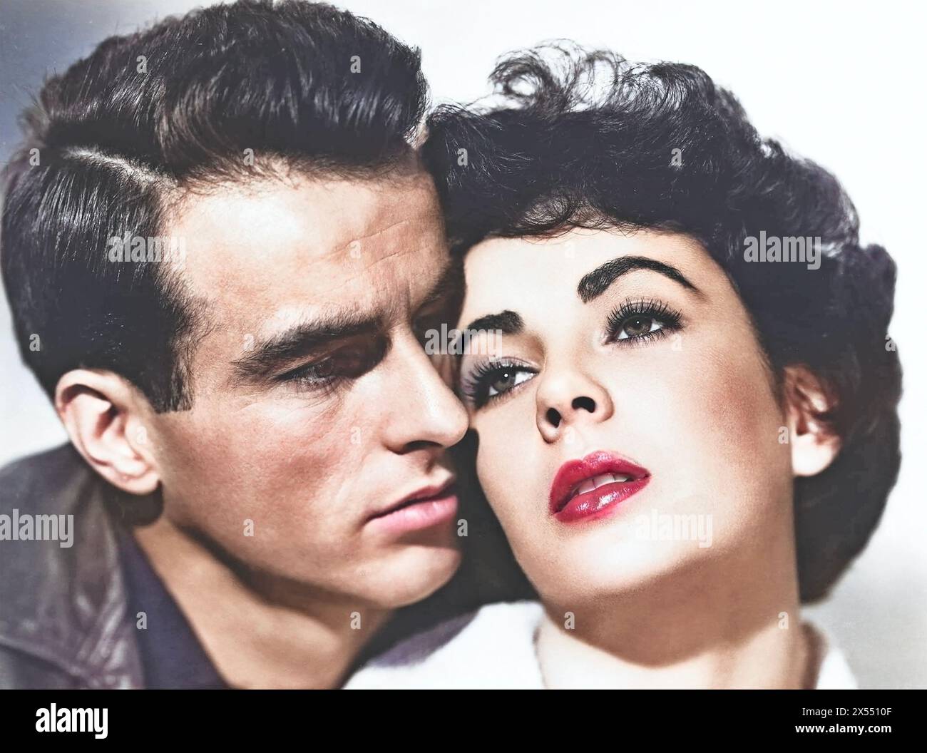 Ein ORT IN DER SONNE 1951 Paramount Pictures Film mit Elizabeth Taylor als Angela Vickers und Montgomery Clift als George Eastman. Stockfoto