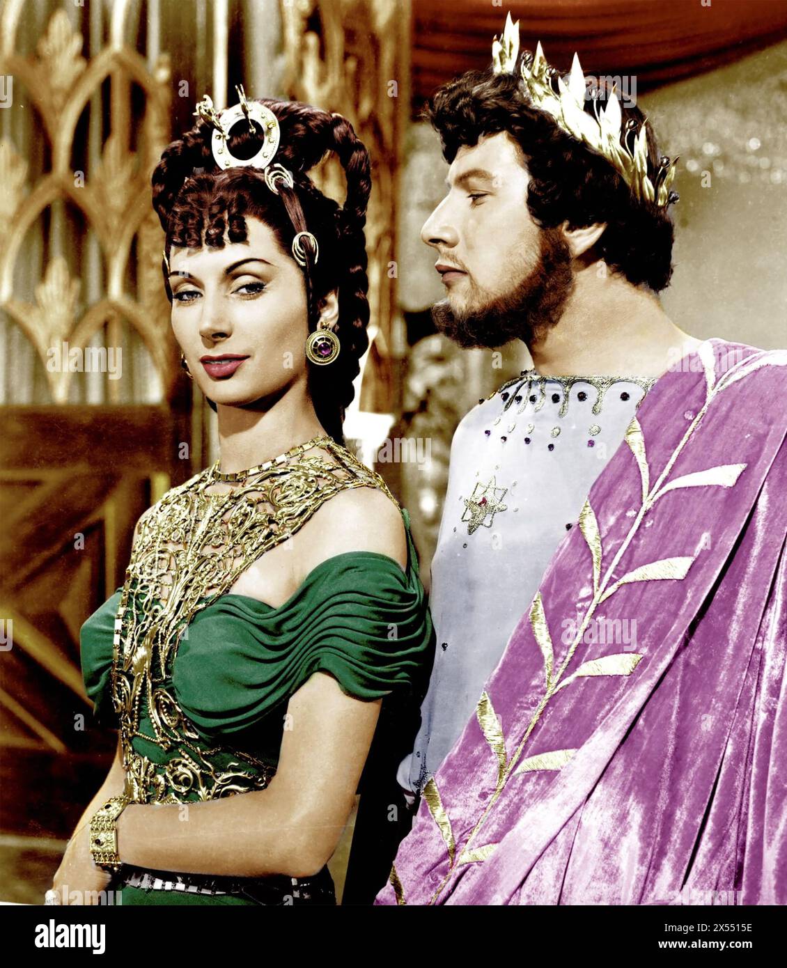 QUO VADIS 1951 MGM-Film mit Peter Ustinov als Kaiser Nero und Patricia Laffan Poppaea Sabina Stockfoto