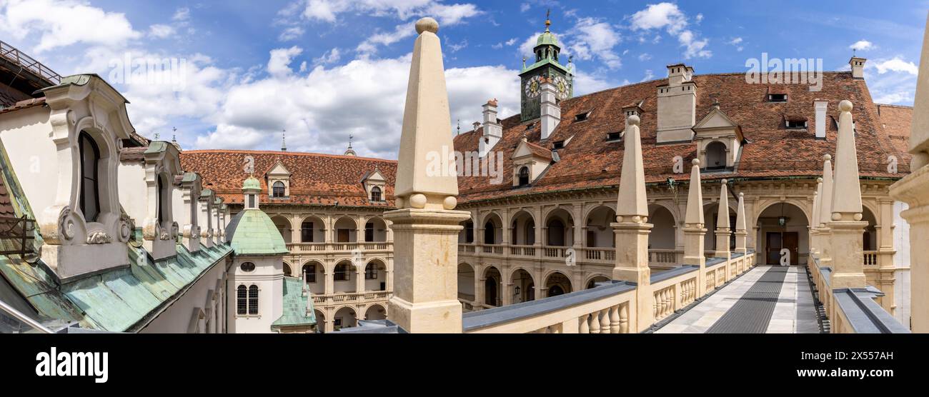 Das Renaissance-Gebäude Landhaus, Sitz des steirischen landtags in Graz Stockfoto