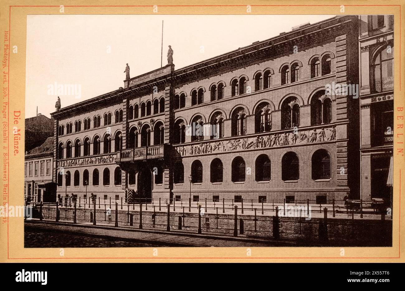 Geographie / Reisen, Deutschland, Berlin, Altstadt, Königliche Münzprägeanstalt, Bild aus dem Leporello "Berlin", das URHEBERRECHT DES KÜNSTLERS MUSS NICHT GELÖSCHT WERDEN Stockfoto