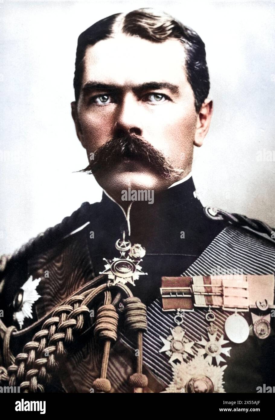 Kitchener, Horatio Lord, 24.6.1850 - 5,6.1916, britischer Feldmarschall, ADDITIONAL-RIGHTS-CLEARANCE-INFO-NOT-AVAILABLE Stockfoto