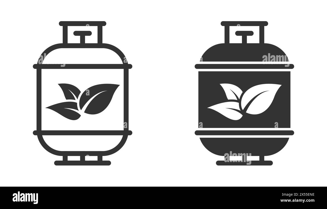 Symbol für Biokraftstofftank. Vektorabbildung Stock Vektor