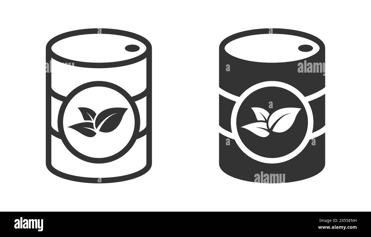 Symbol für Biokraftstofftank. Vektorabbildung Stock Vektor