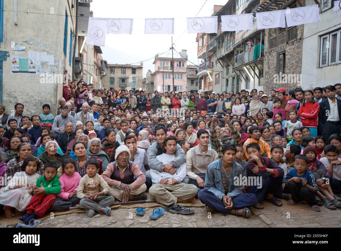 PRACHANDA Meeting KATHMANDU Stockfoto