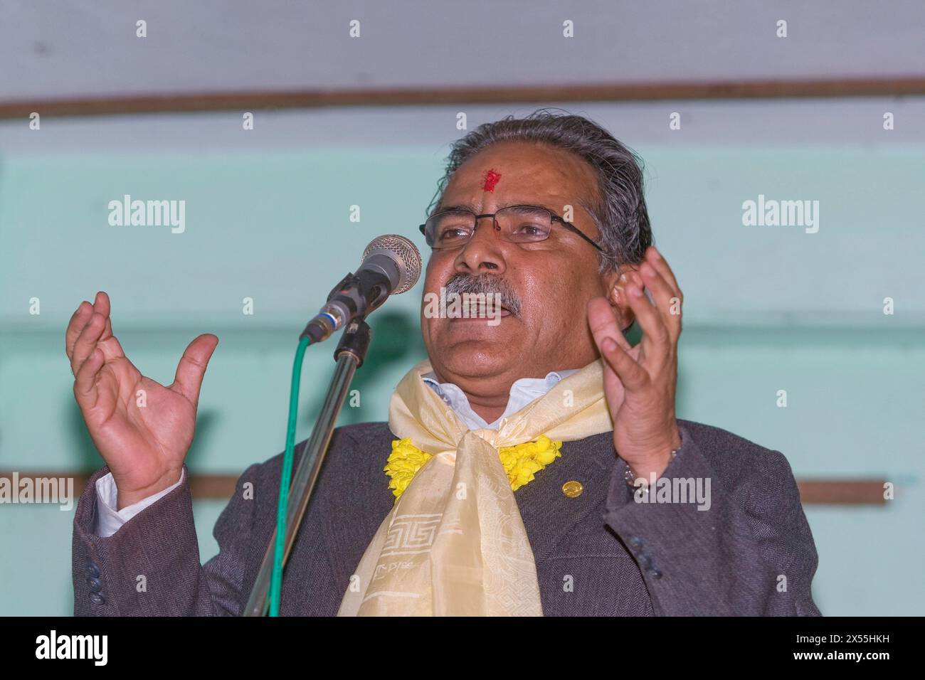 MAOISTEN IN NEPAL Stockfoto