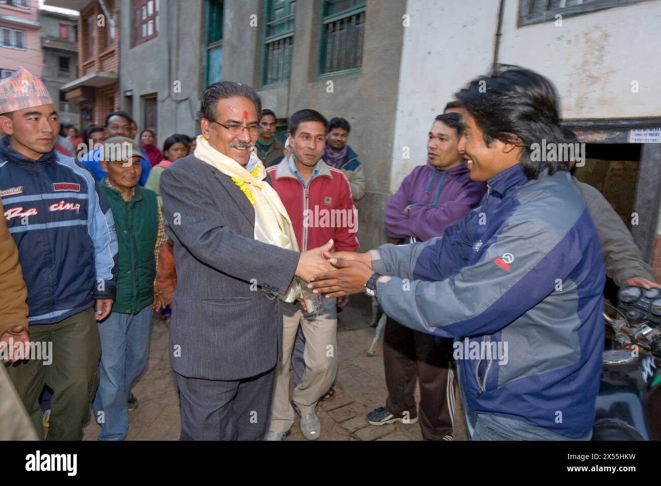 MAOISTEN IN NEPAL Stockfoto