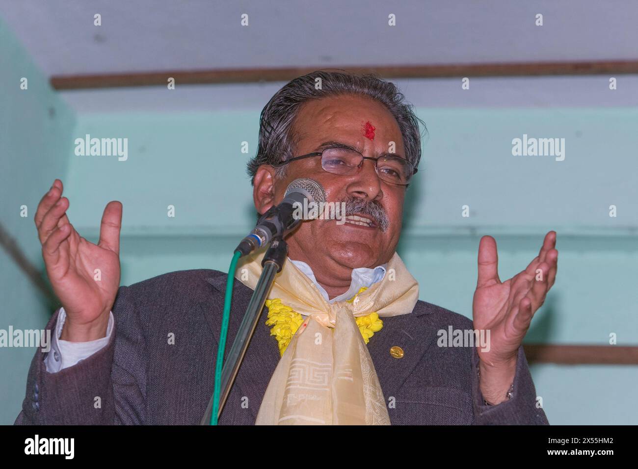 MAOISTEN IN NEPAL Stockfoto