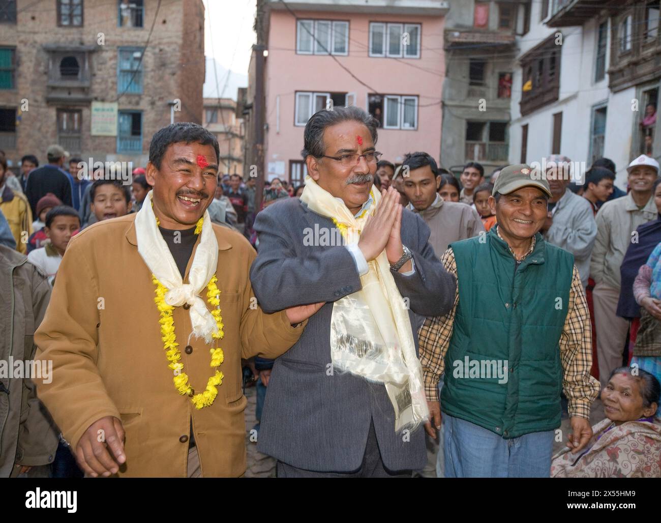 MAOISTEN IN NEPAL Stockfoto