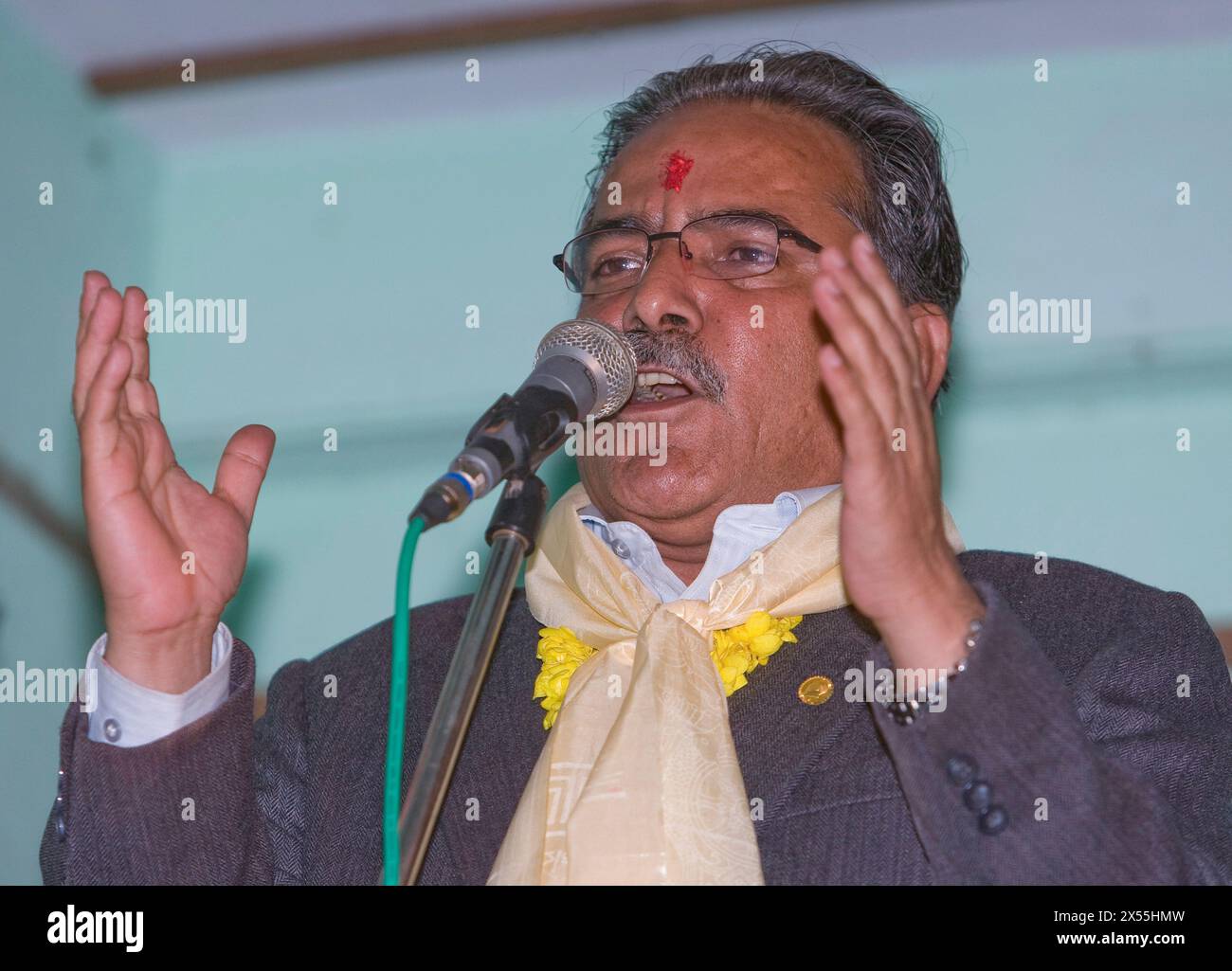 MAOISTEN IN NEPAL Stockfoto