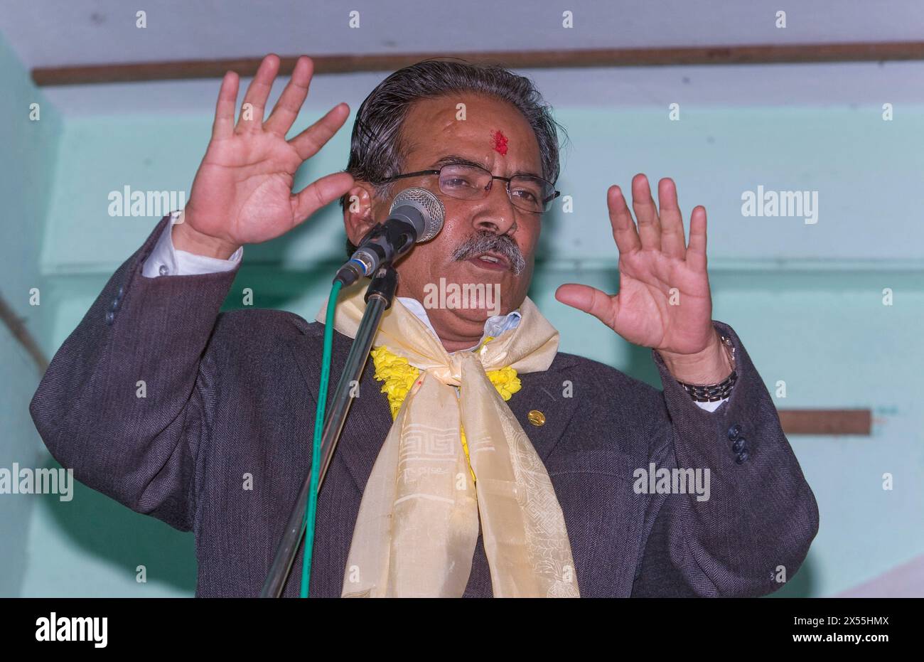 MAOISTEN IN NEPAL Stockfoto