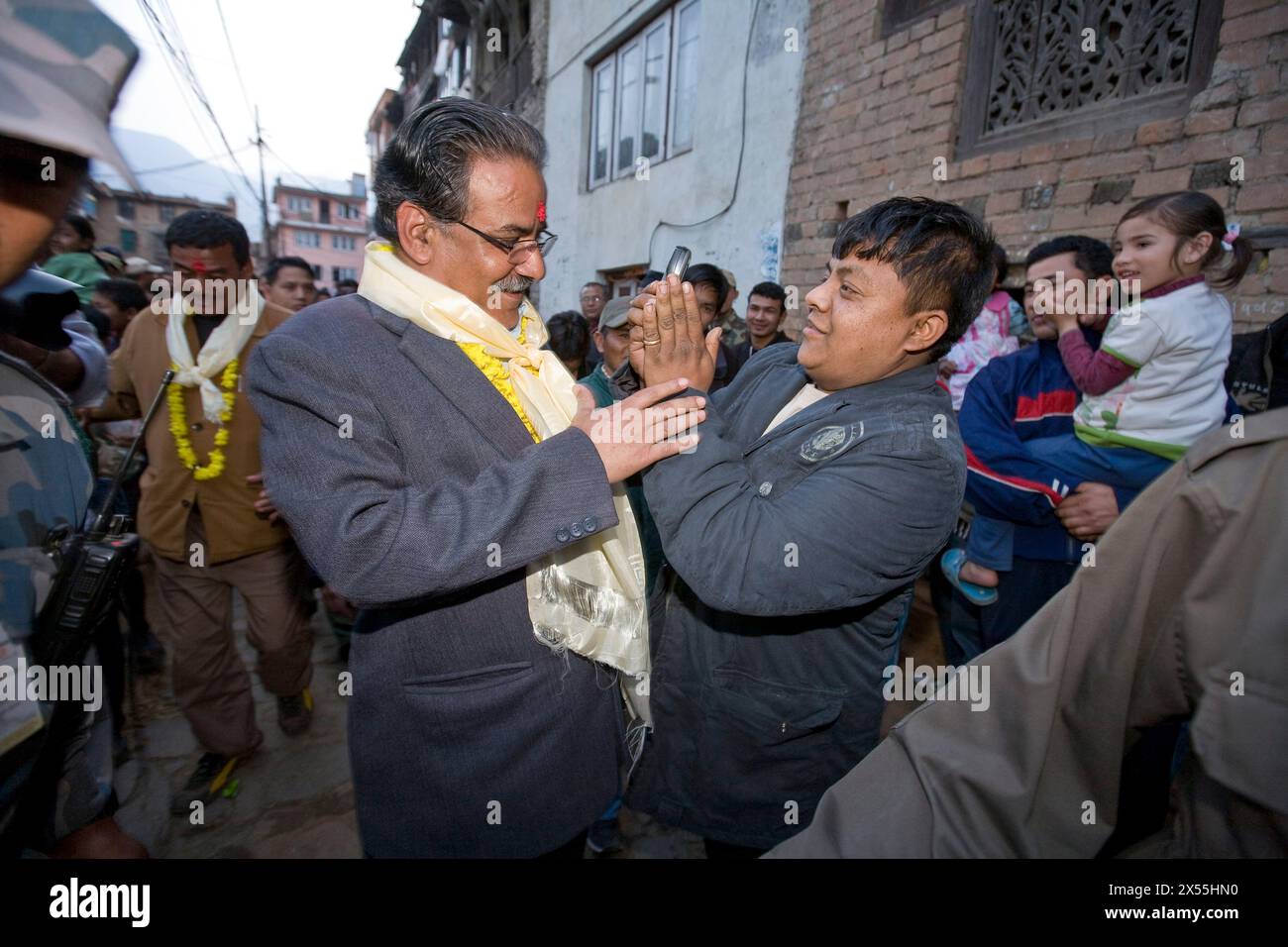 MAOISTEN IN NEPAL Stockfoto