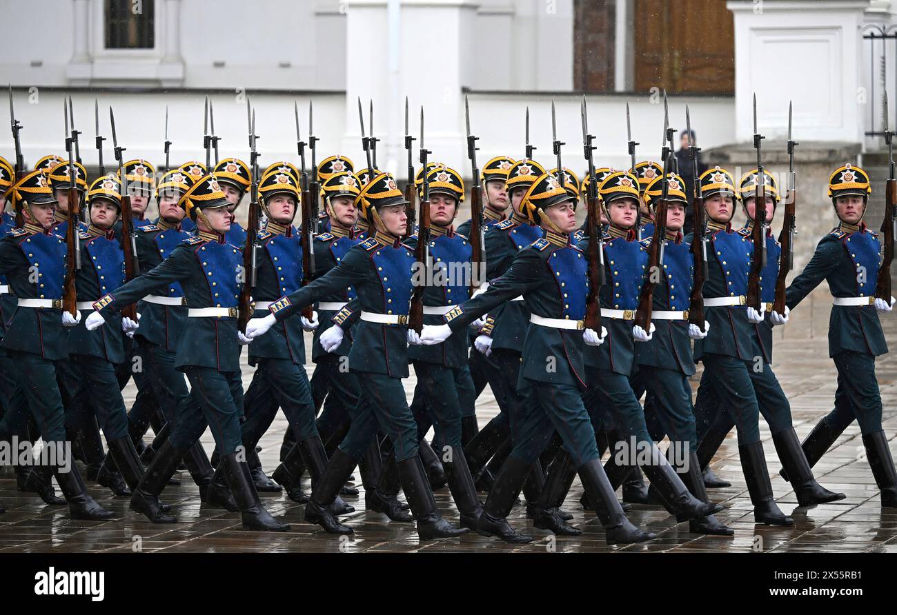 Feierliche Veranstaltungen zur Wiederaufnahme der russischen Präsidentschaft durch Wladimir Putin am 7. Mai 2024. (Foto: Büro des russischen Präsidenten) Stockfoto