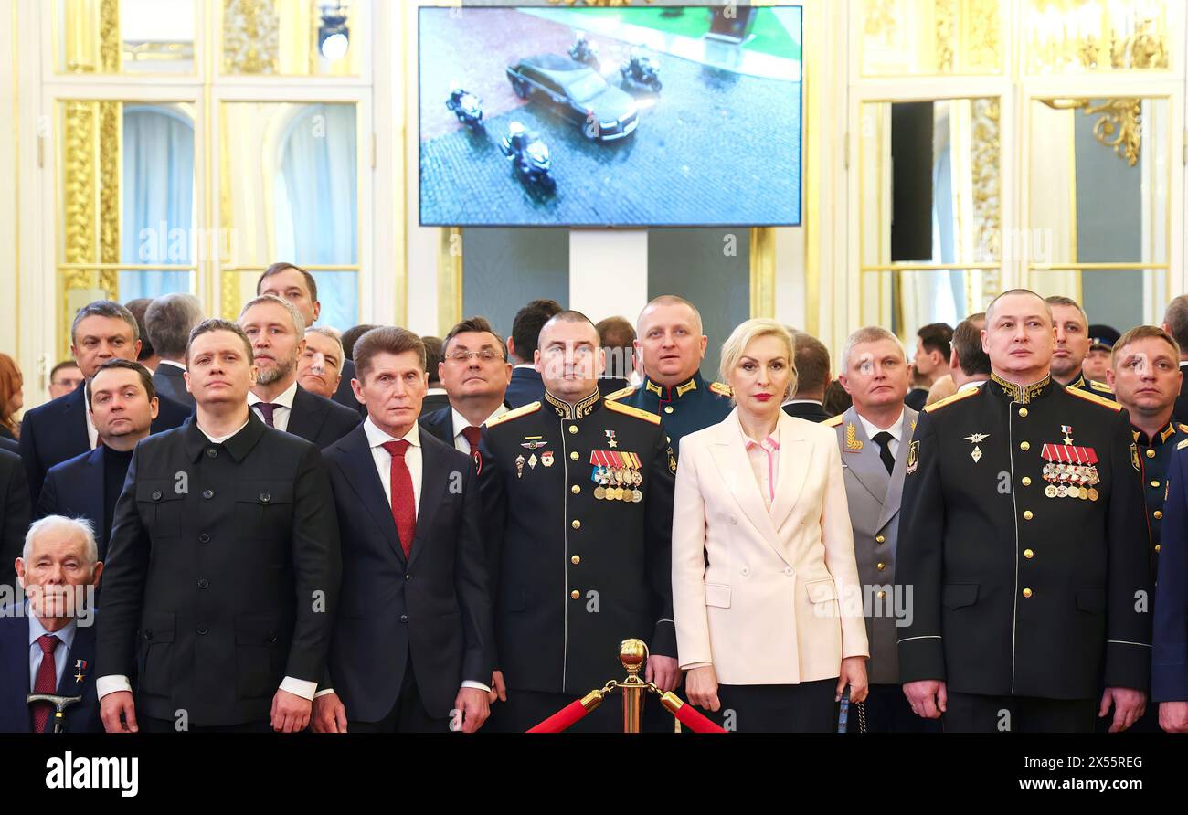 Feierliche Veranstaltungen zur Wiederaufnahme der russischen Präsidentschaft durch Wladimir Putin am 7. Mai 2024. (Foto: Büro des russischen Präsidenten) Stockfoto