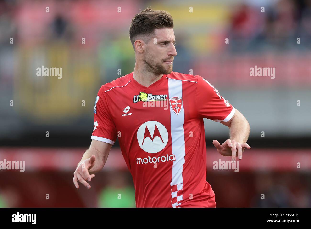 Monza, Italien. Mai 2024. Georgios Kyriakopoloulos vom AC Monza während des Spiels der Serie A im U-Power Stadium in Monza. Der Bildnachweis sollte lauten: Jonathan Moscrop/Sportimage Credit: Sportimage Ltd/Alamy Live News Stockfoto