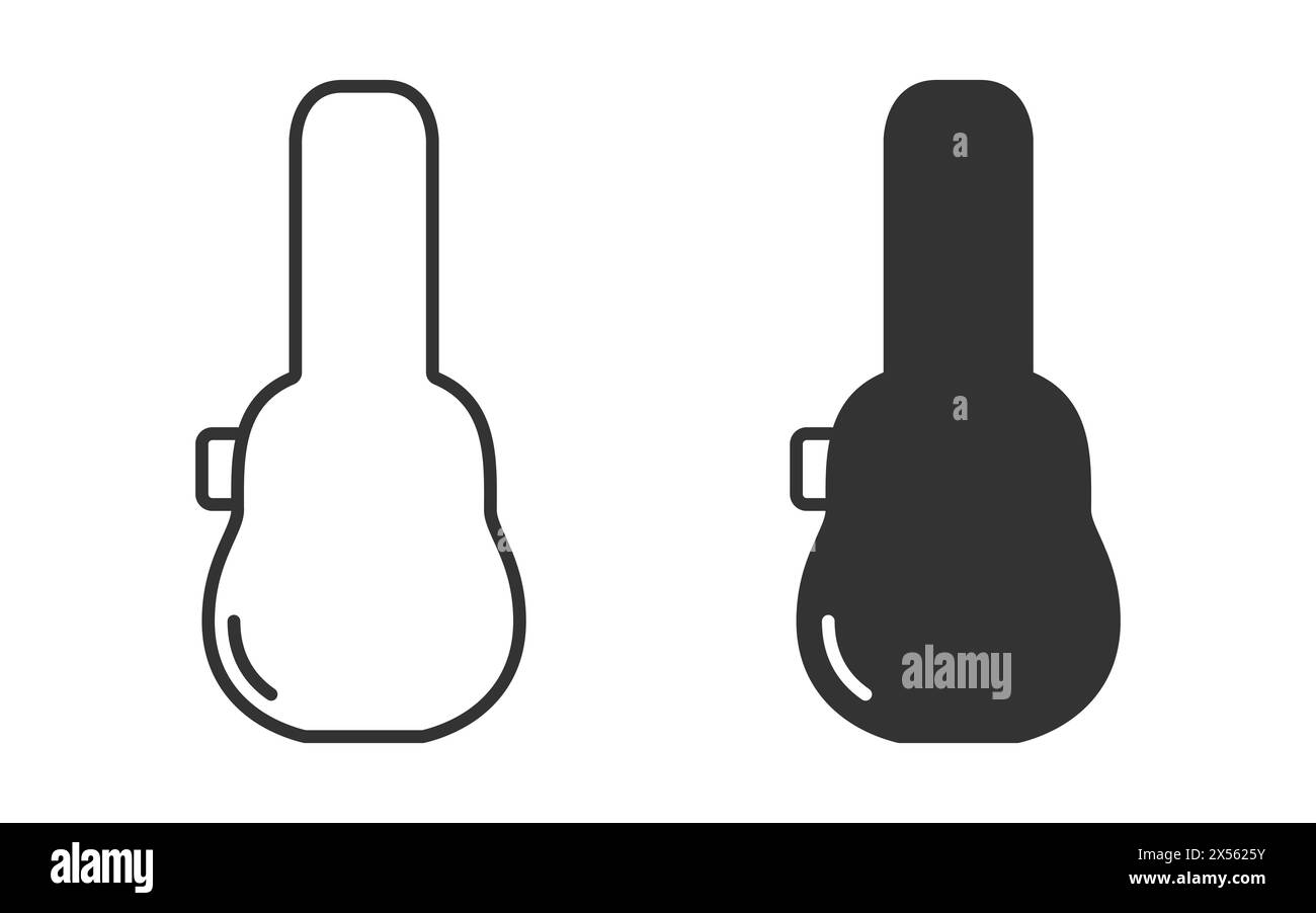 Symbol für Gitarrenhülle. Vektorabbildung Stock Vektor
