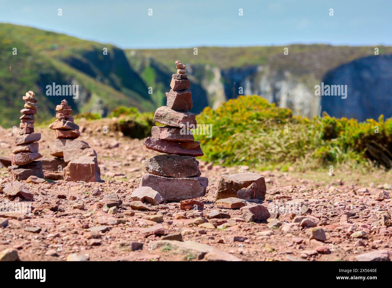 Cap Frehel, Costa Smeralda, Côtes D´Armor, Bretagne, Bretagne, Frankreich Stockfoto