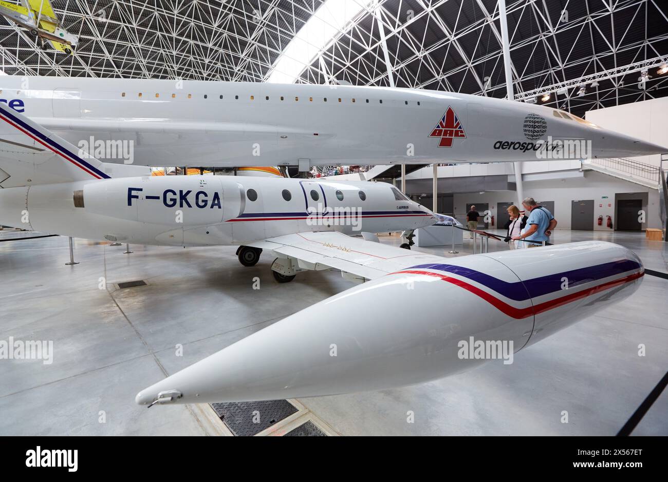 Aeroscopia. Luftfahrt-Museum. Toulouse. Haute-Garonne. Frankreich. Stockfoto