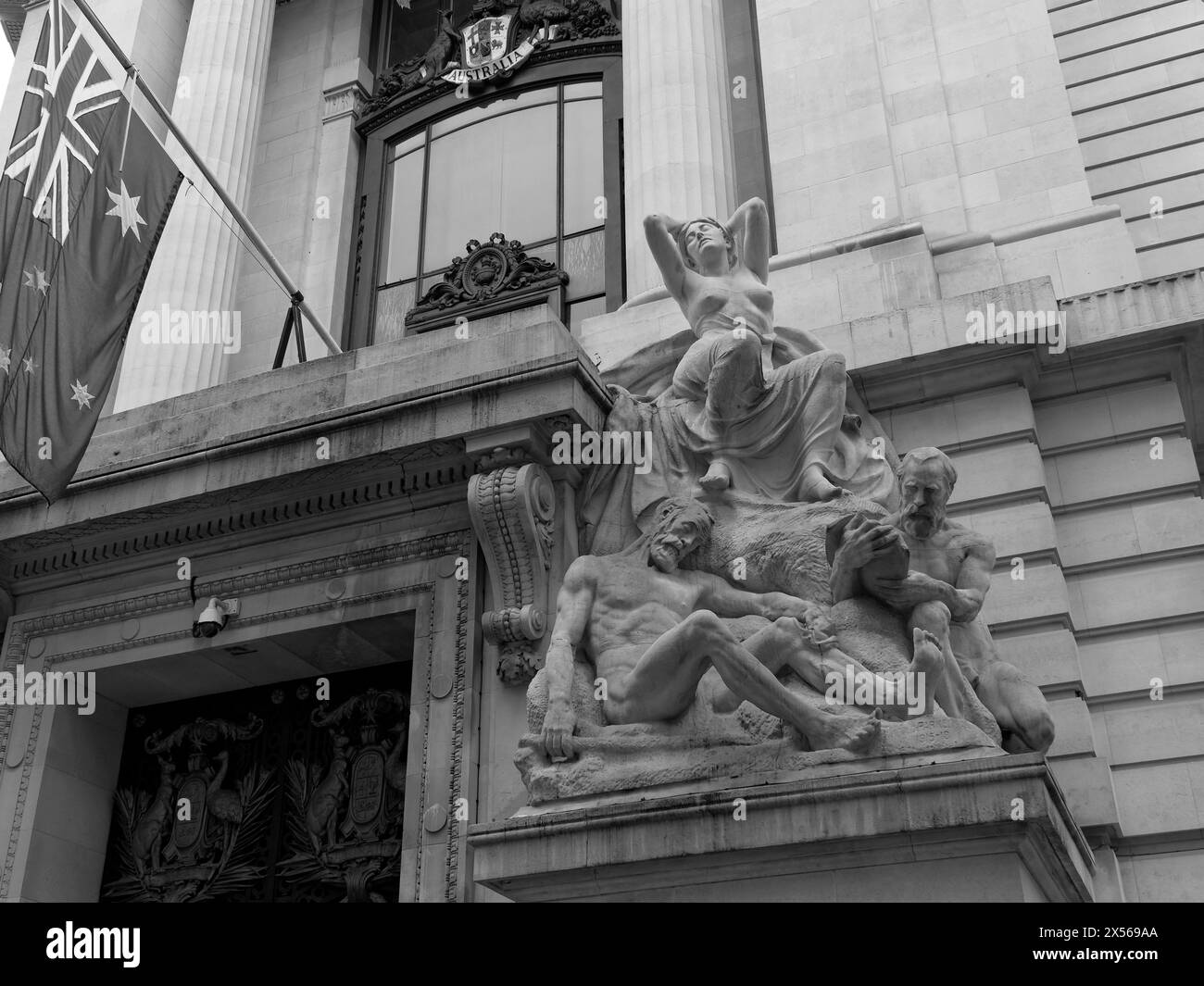 Awakening of Australia, Sculpture, Australia House, The Strand, London, England, Großbritannien. GB Stockfoto
