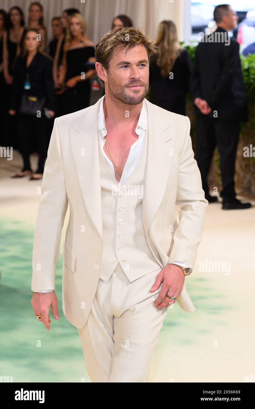 New York, USA. 6. Mai 2024. Chris Hemsworth besucht die Benefiz Gala 2024 des Metropolitan Museum of Art Costume Institute in New York, USA. Der Bildnachweis sollte lauten: Matt Crossick/Alamy Live News Stockfoto