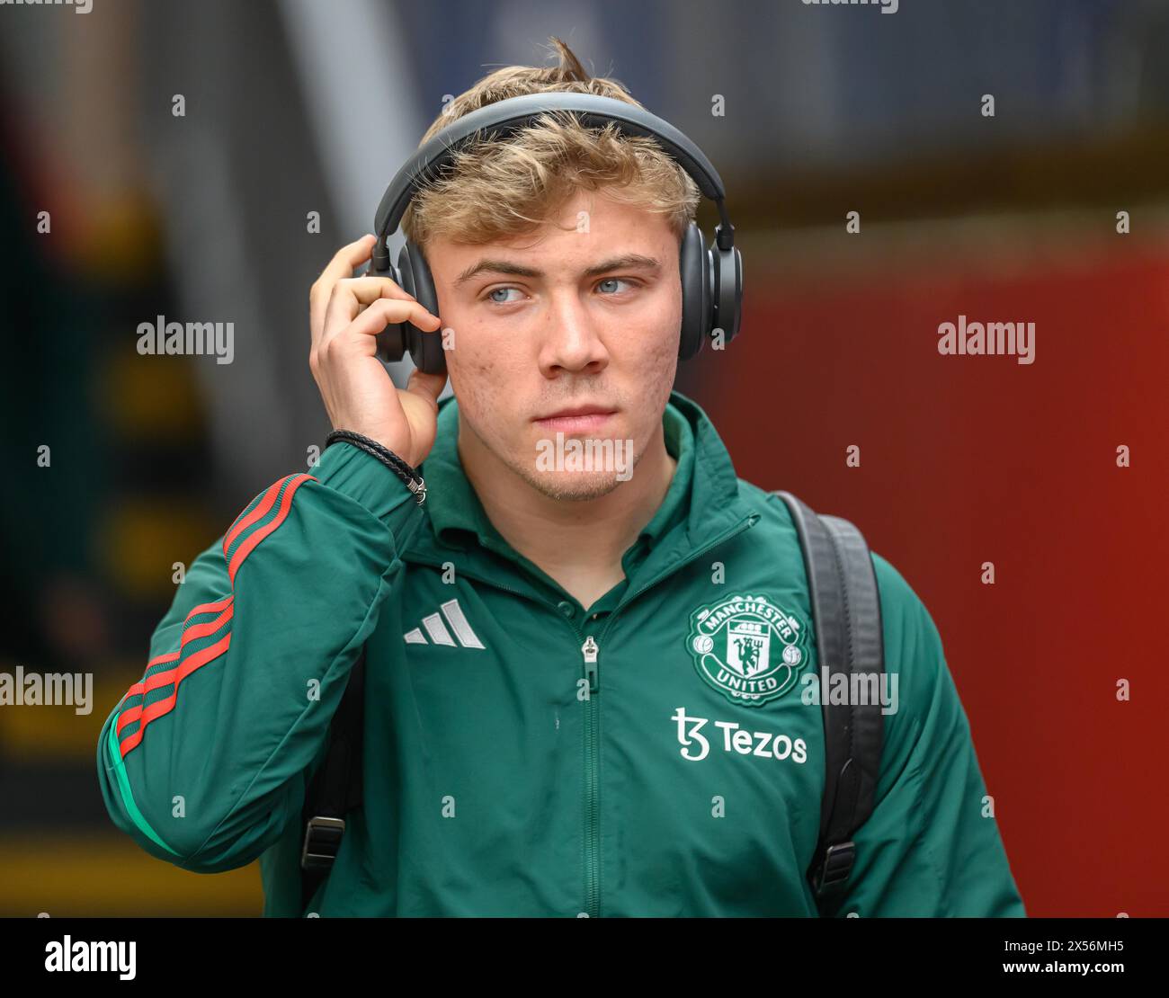 London, Großbritannien. Mai 2024 - Crystal Palace gegen Manchester United - Premier League - Selhurst Park. Rasmus Hojlund von Manchester United. Bildnachweis: Mark Pain / Alamy Live News Stockfoto