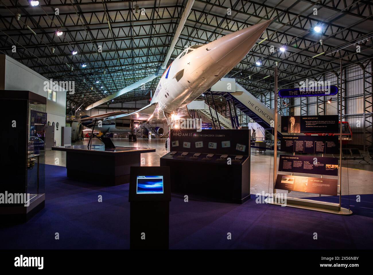 Concorde G-BOAA im Museum of Flight, East Fortune, East Lothian, Schottland, Großbritannien Stockfoto