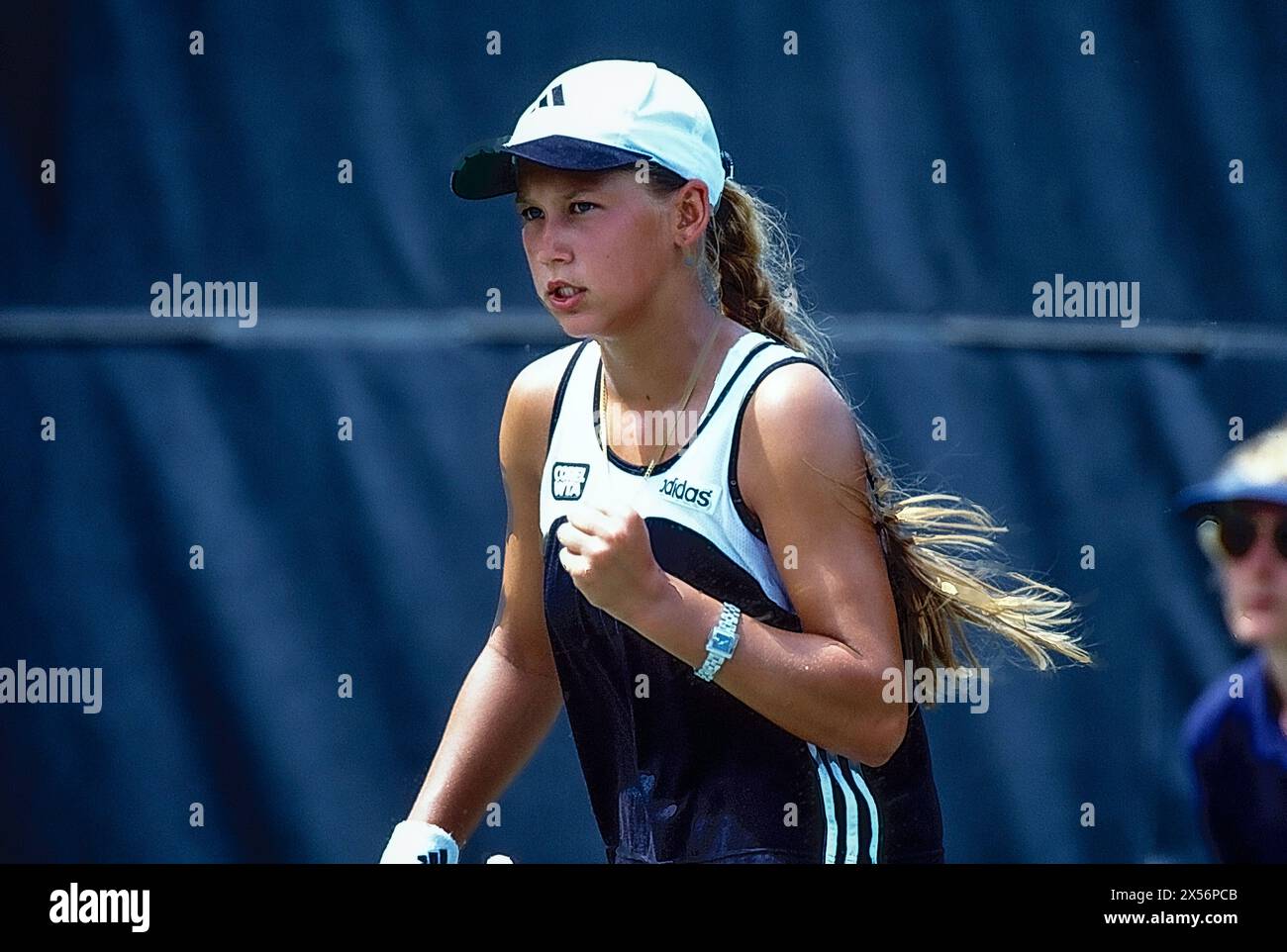 Anna Kournikova nimmt an den Lipton Championships 1997 Teil Stockfoto