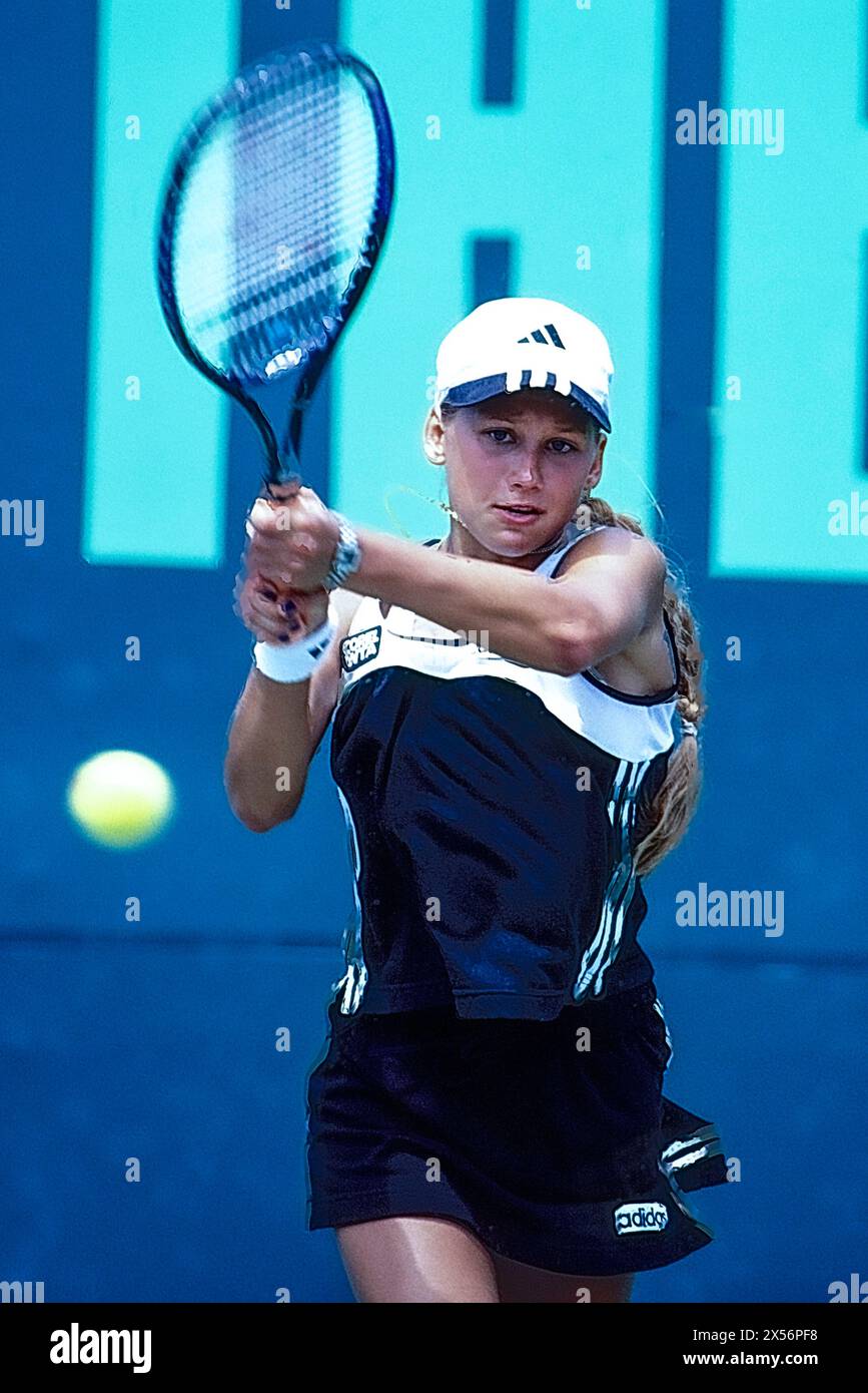 Anna Kournikova nimmt an den Lipton Championships 1997 Teil Stockfoto