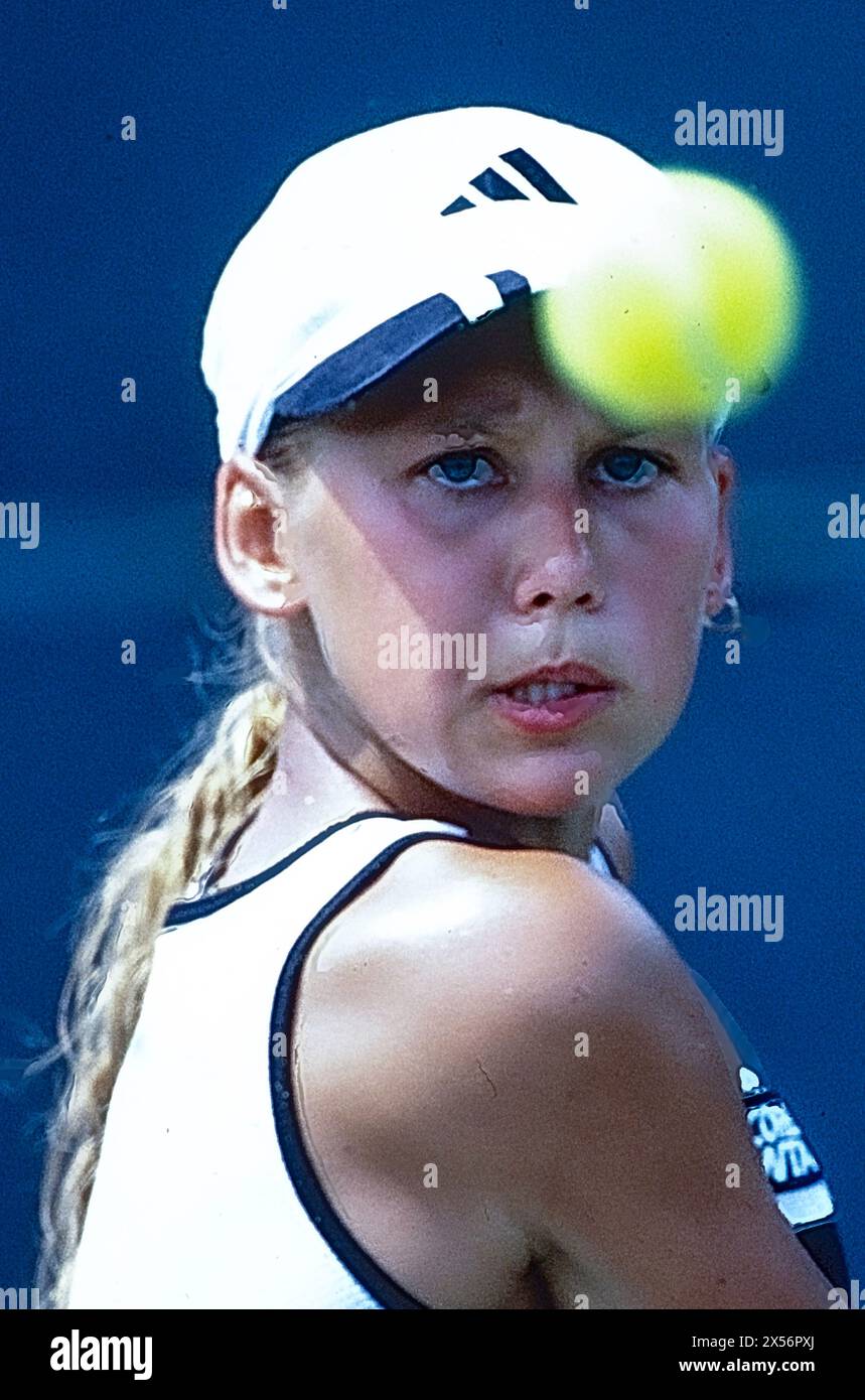 Anna Kournikova nimmt an den Lipton Championships 1997 Teil Stockfoto