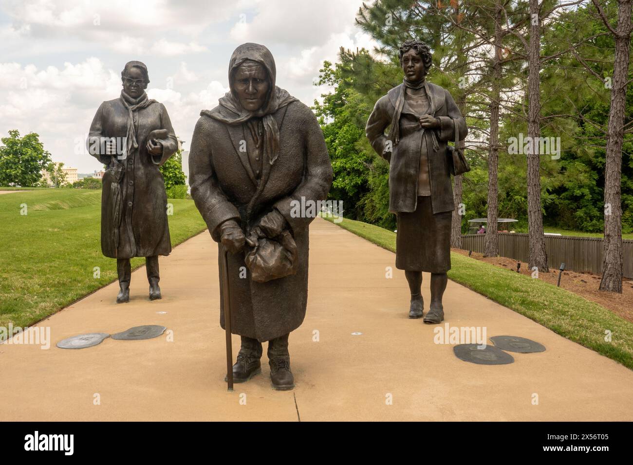 Das National Memorial for Peace and Justice in Montgomery Alabama Stockfoto