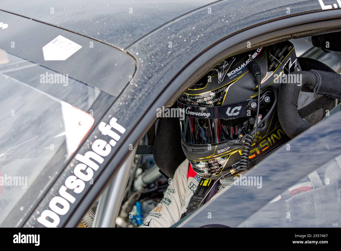 PORSCHE CARRERA CUP FRANKREICH 2024 am Circuit Paul Ricard, Castellet, FRANKREICH, 03/05/2024 Florent 'MrCrash' B.. Stockfoto