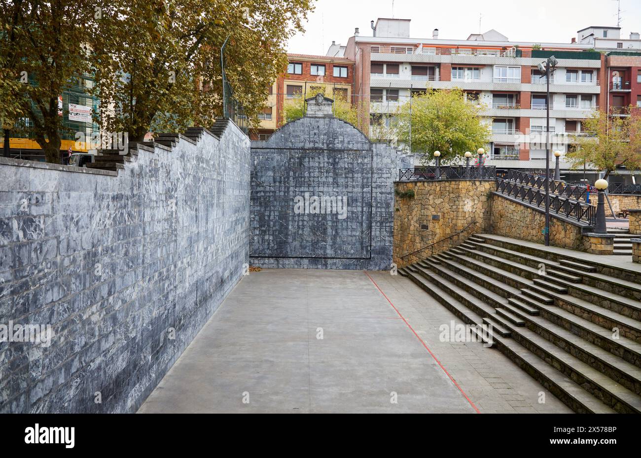 Baskische Pelota, Fronton, Bilbao, Baskenland, Spanien Stockfoto