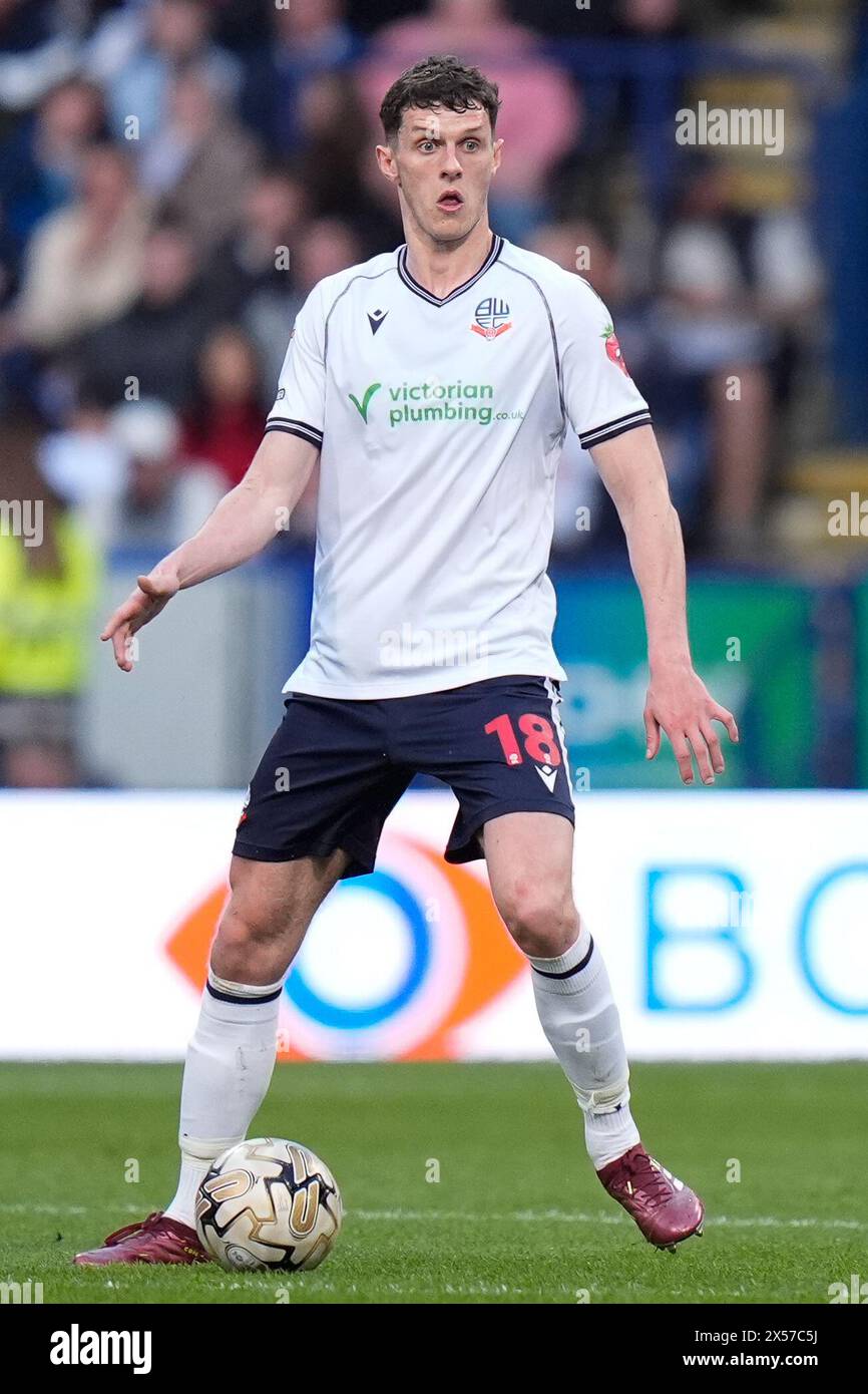 Mai 2024; Toughsheet Community Stadium, Bolton, Greater Manchester, England; EFL League One Play Off Football, Bolton Wanderers gegen Barnsley; Eoin Toal von Bolton Wanderers Stockfoto