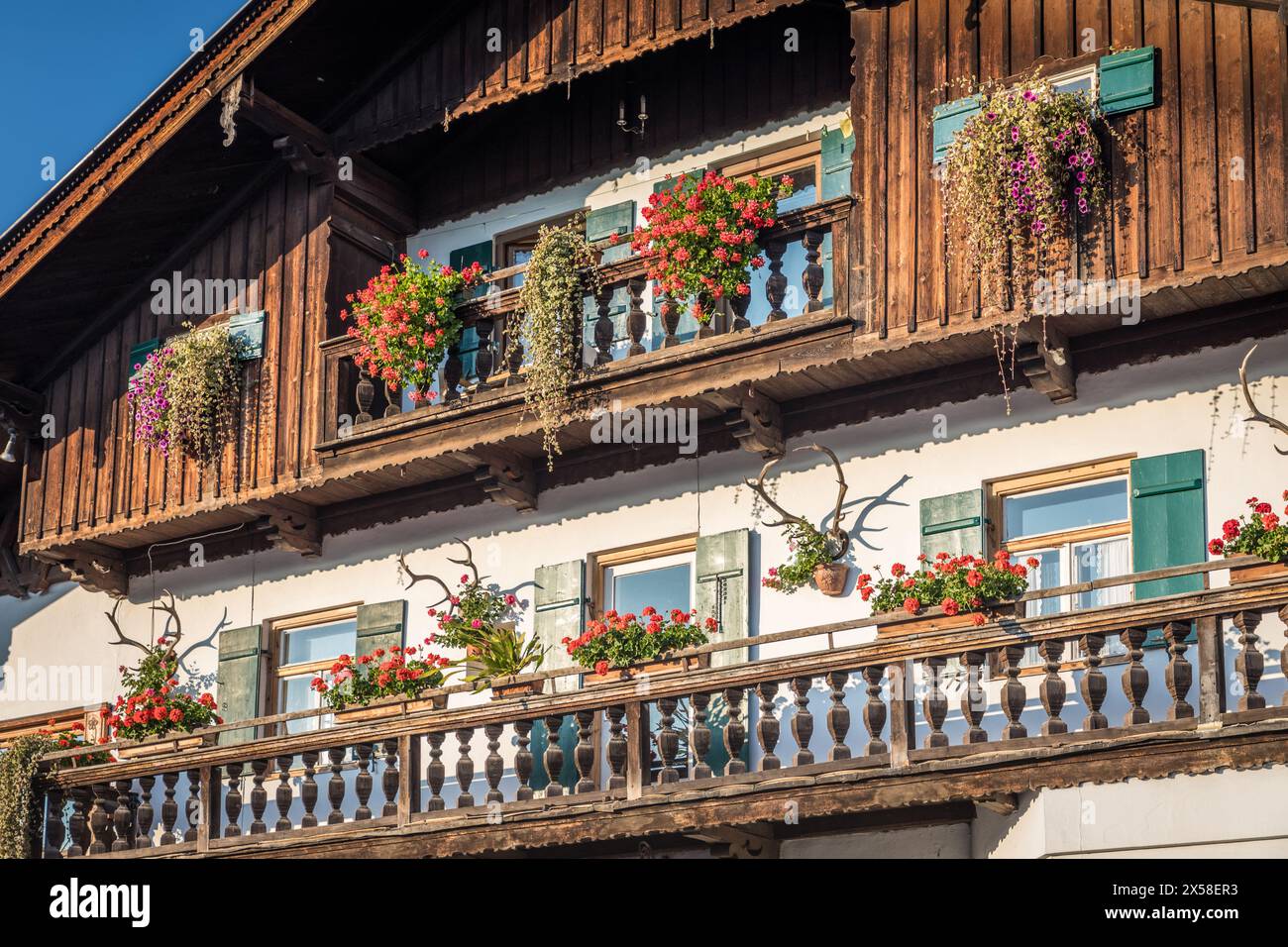 Geographie / Reise, Deutschland, Bayern, Schliersee (See), traditionelles Haus in Schliersee (See), ADDITIONAL-RIGHTS-CLEARANCE-INFO-NOT-AVAILABLE Stockfoto