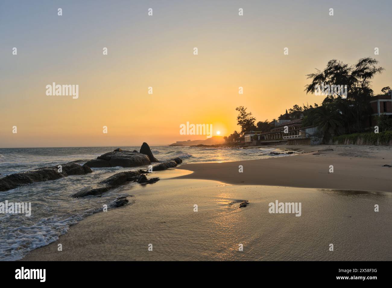 Mui ne Beach at Sunset, Mui ne, Vietnam Stockfoto