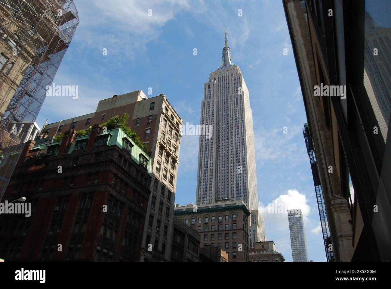 Das stattliche Empire State Building in New York City Stockfoto