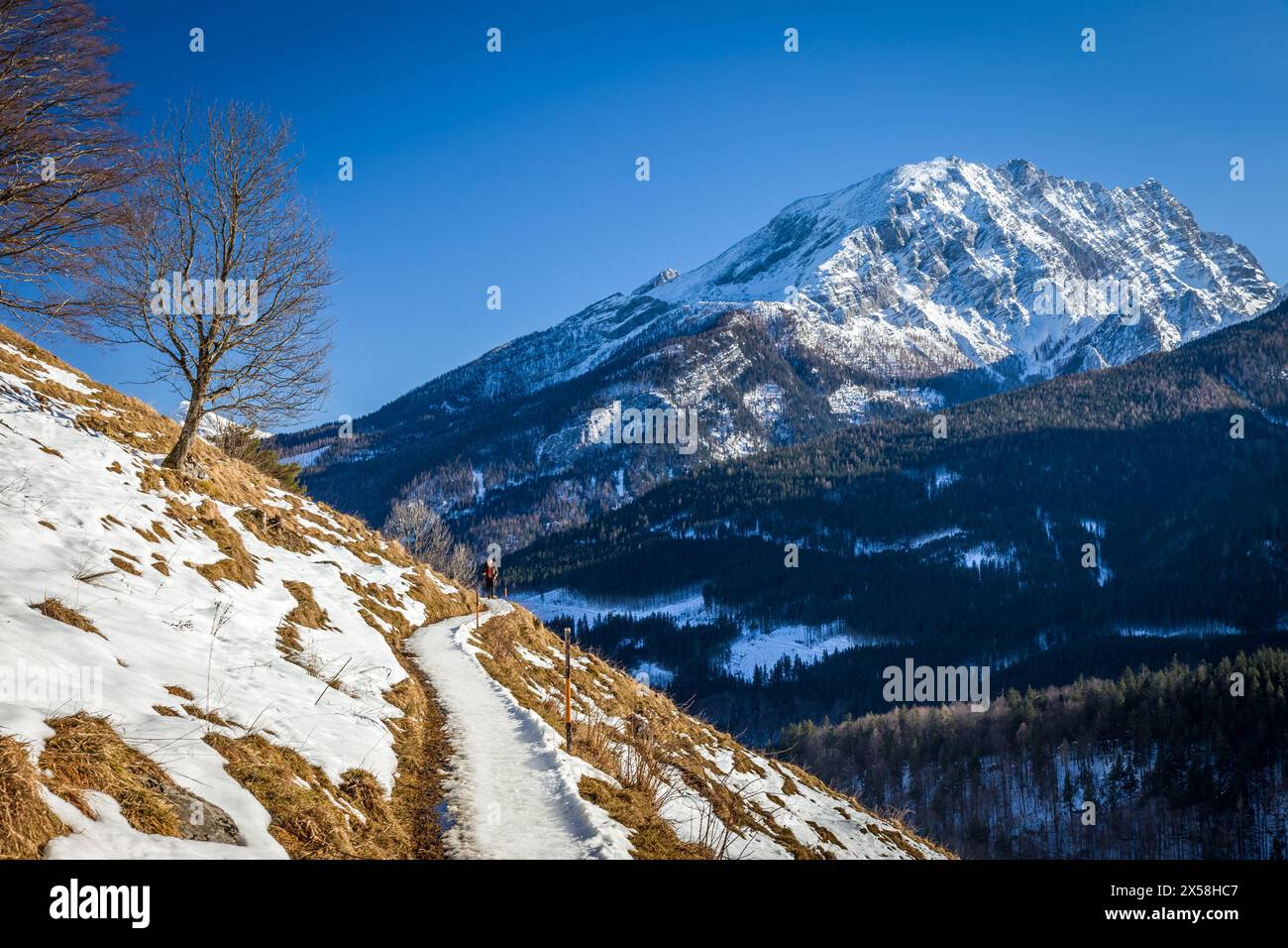 Geographie / Reise, Deutschland, Bayern, Ramsau bei Berchtesgaden, Solepipelineverlauf oberhalb der Ramsau, ADDITIONAL-RIGHTS-CLEARANCE-INFO-NOT-AVAILABLE Stockfoto