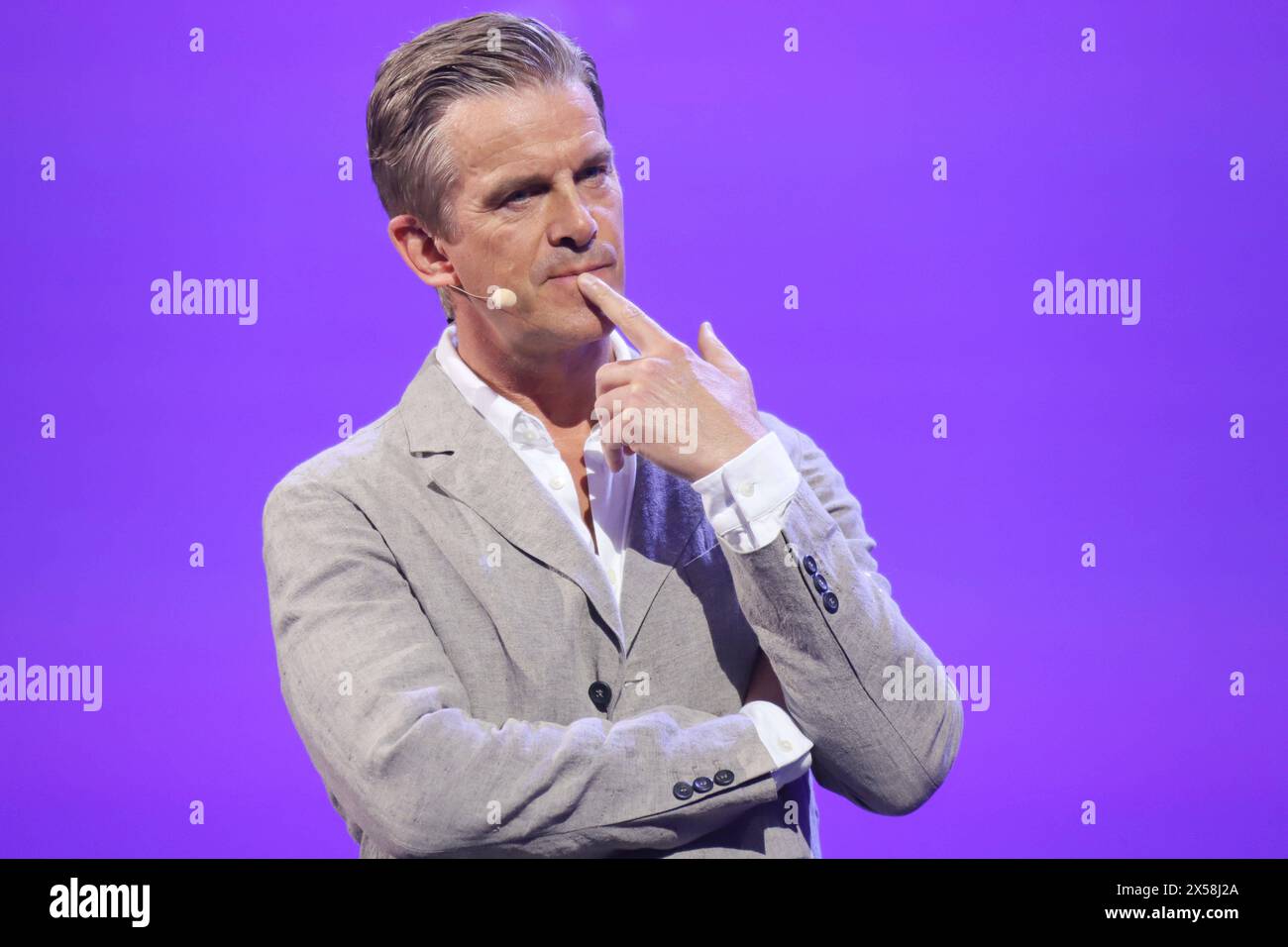 OMR Festival Markus Lanz, OMR Festival, Messehallen Hamburg, 07.05.2024 *** OMR Festival Markus Lanz, OMR Festival, Hamburg Ausstellungshallen, 07 05 2024 Copyright: XEventpressxBecherx Stockfoto