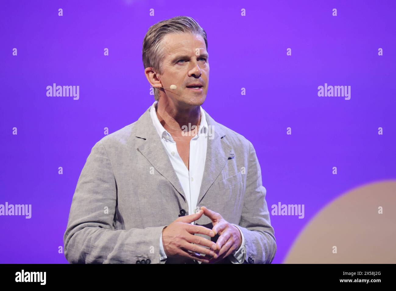 OMR Festival Markus Lanz, OMR Festival, Messehallen Hamburg, 07.05.2024 *** OMR Festival Markus Lanz, OMR Festival, Hamburg Ausstellungshallen, 07 05 2024 Copyright: XEventpressxBecherx Stockfoto