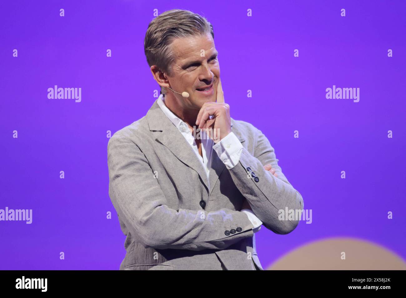 OMR Festival Markus Lanz, OMR Festival, Messehallen Hamburg, 07.05.2024 *** OMR Festival Markus Lanz, OMR Festival, Hamburg Ausstellungshallen, 07 05 2024 Copyright: XEventpressxBecherx Stockfoto