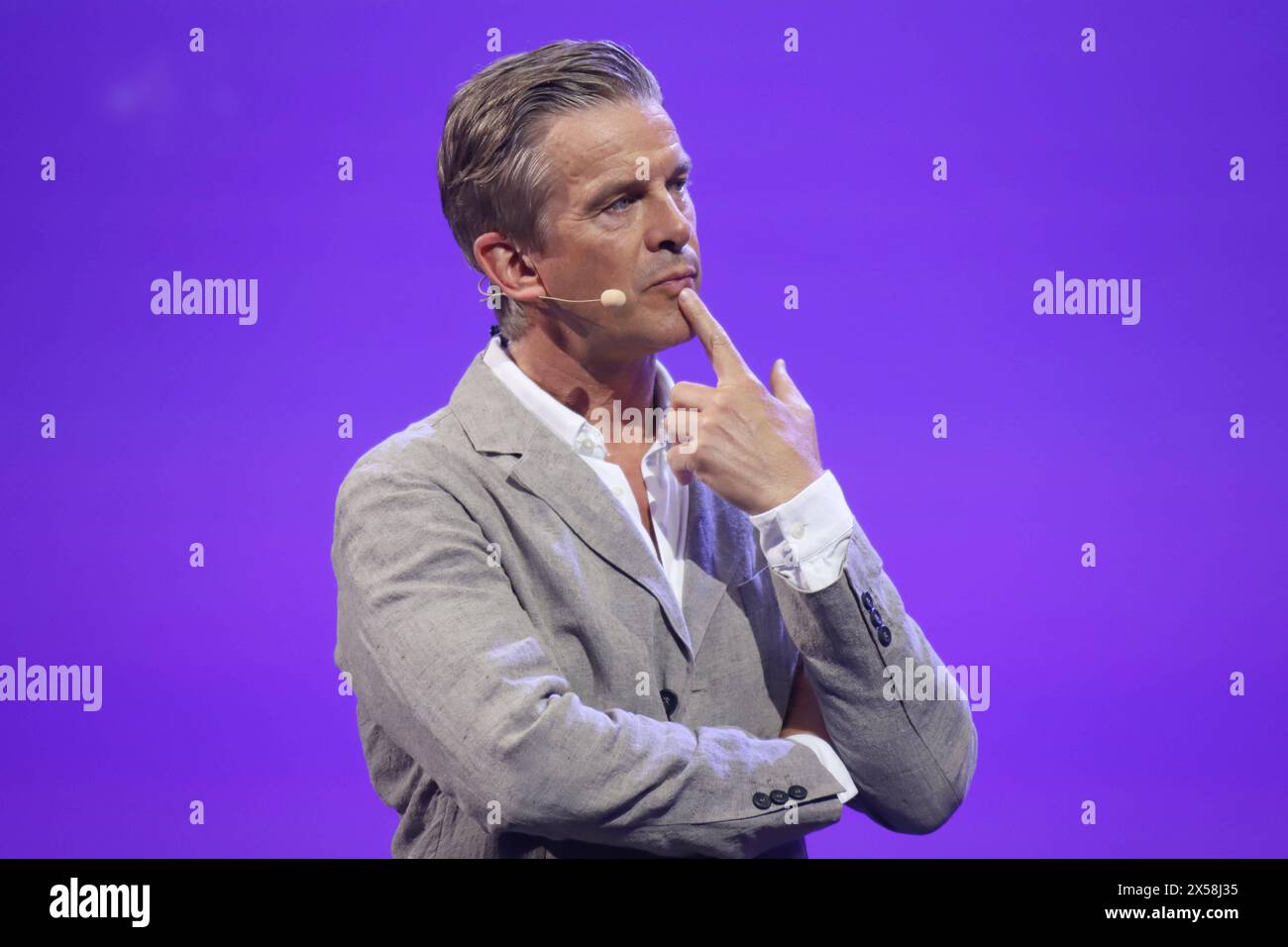 OMR Festival Markus Lanz, OMR Festival, Messehallen Hamburg, 07.05.2024 *** OMR Festival Markus Lanz, OMR Festival, Hamburg Ausstellungshallen, 07 05 2024 Copyright: XEventpressxBecherx Stockfoto