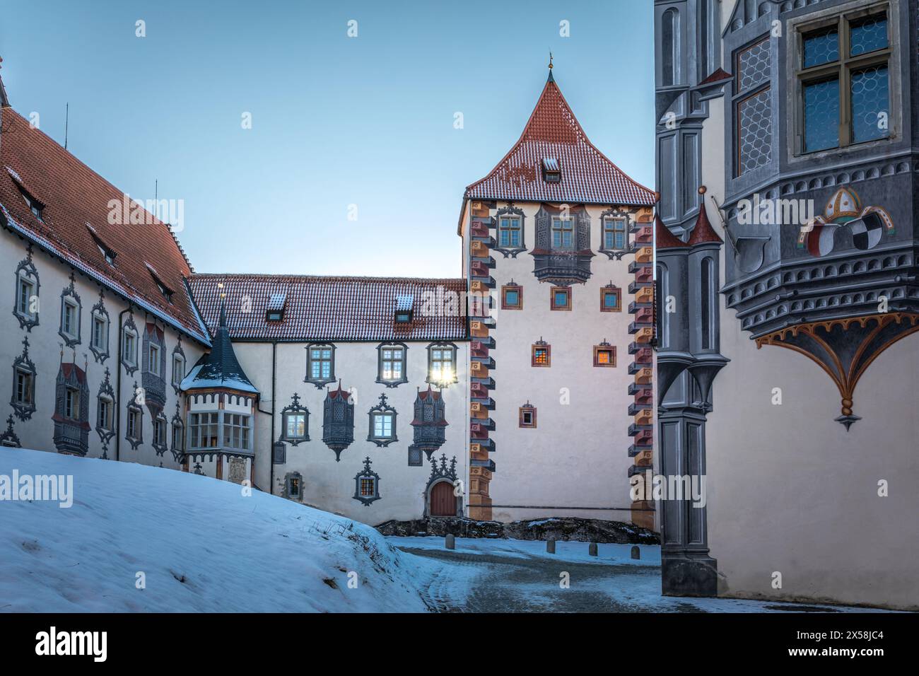 Geographie / Reise, Deutschland, Bayern, Füssen, Terrasse des Hohen Hagelsteins von Füssen, Allgäu, ADDITIONAL-RIGHTS-CLEARANCE-INFO-NOT-AVAILABLE Stockfoto