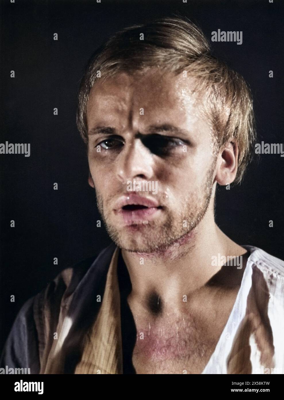 Kinski, Klaus, 18.10.1926 - 23.11.1991, deutscher Schauspieler, Porträt, 1950S, ADDITIONAL-RIGHTS-CLEARANCE-INFO-NOT-AVAILABLE Stockfoto