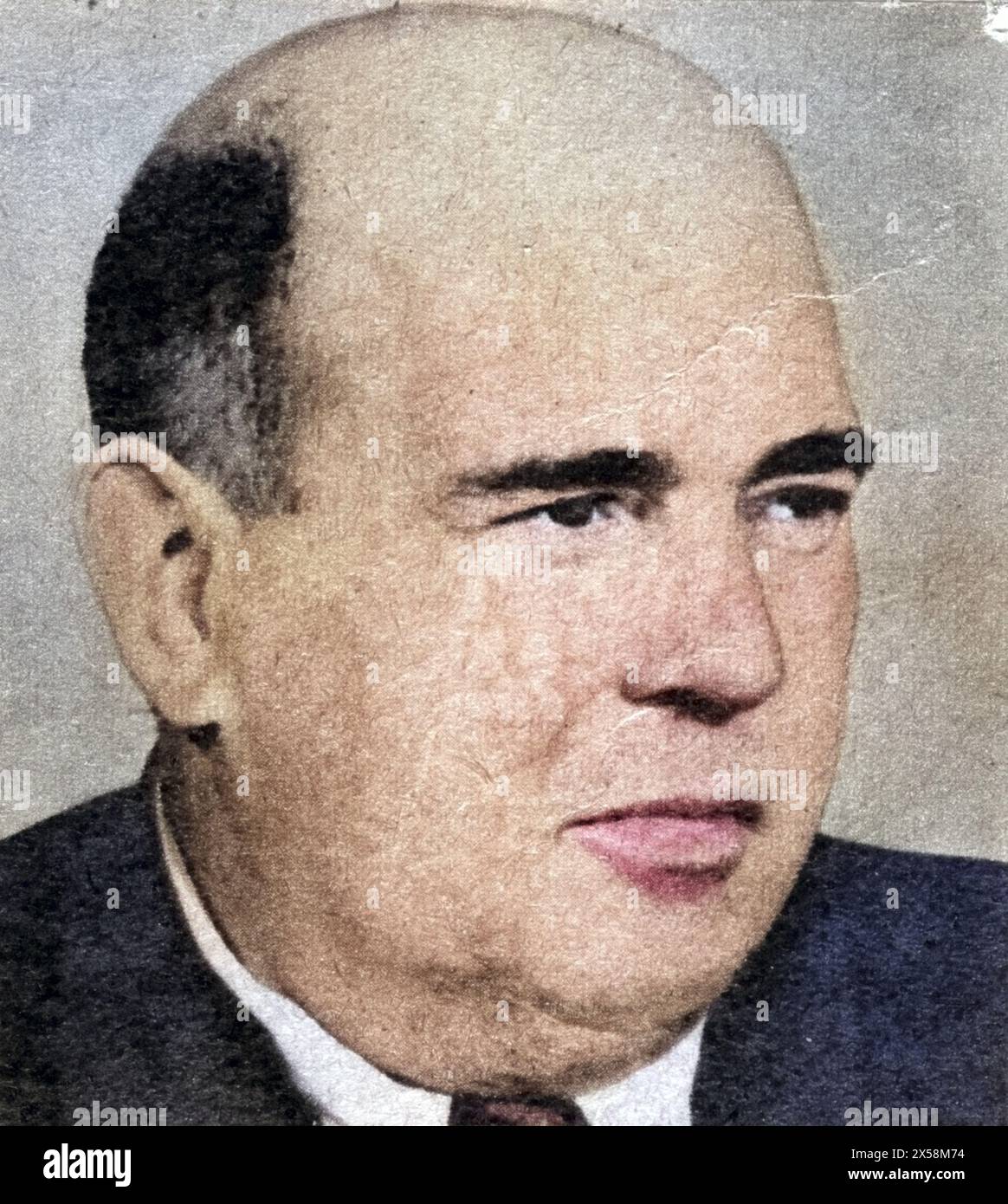 Wollweber, Ernst, 18.10.1898 - 3,5.1967, deutscher Politiker (Sozialistische Einheitspartei Deutschlands), 1950, ADDITIONAL-RIGHTS-CLEARANCE-INFO-NOT-AVAILABLE Stockfoto