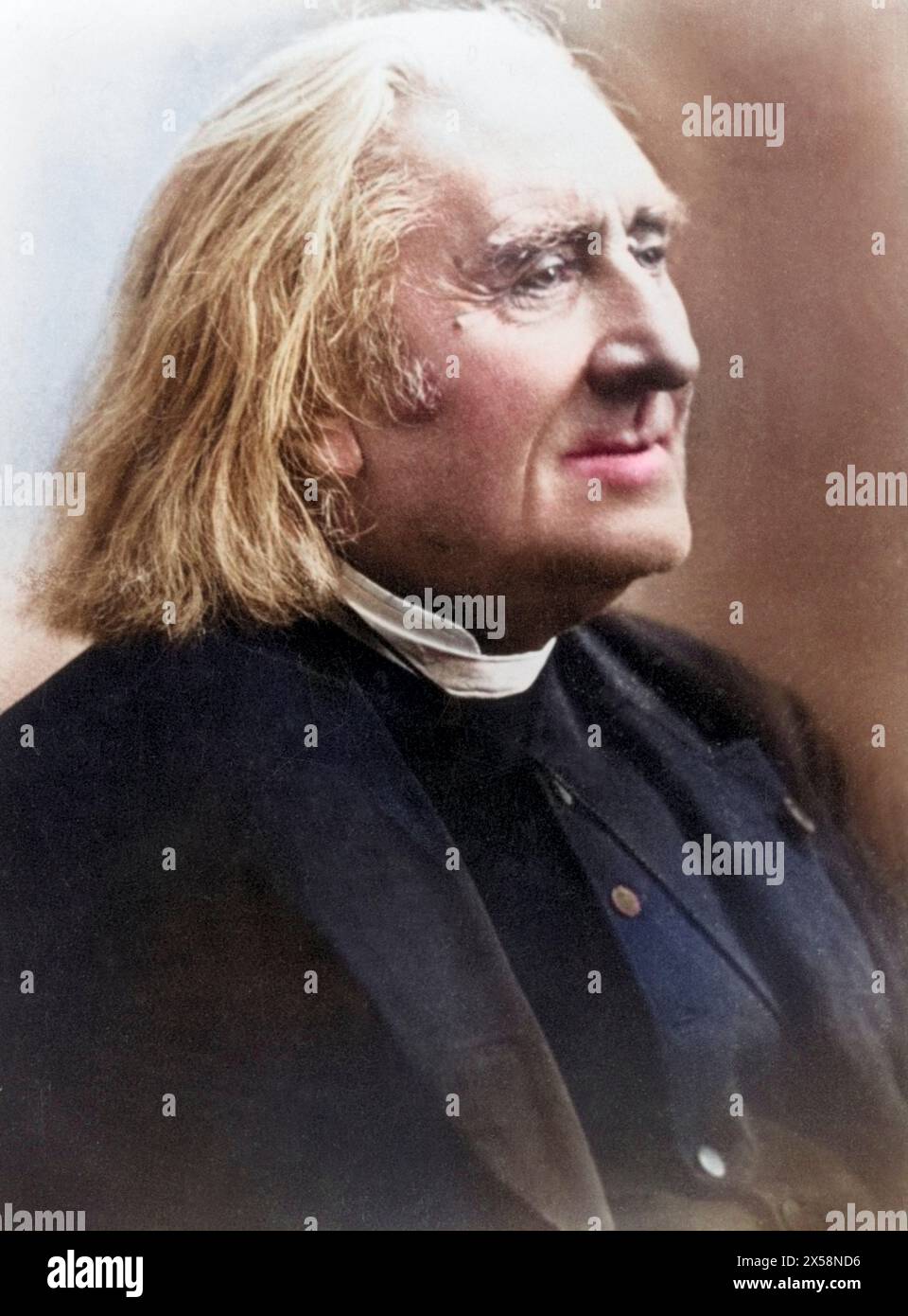 Liszt, Franz, 22.10.1811 - 31.7,1886, ungarischer Komponist und Pianist, Porträt, Foto von Nadar, Paris, ADDITIONAL-RIGHTS-CLEARANCE-INFO-NOT-AVAILABLE Stockfoto