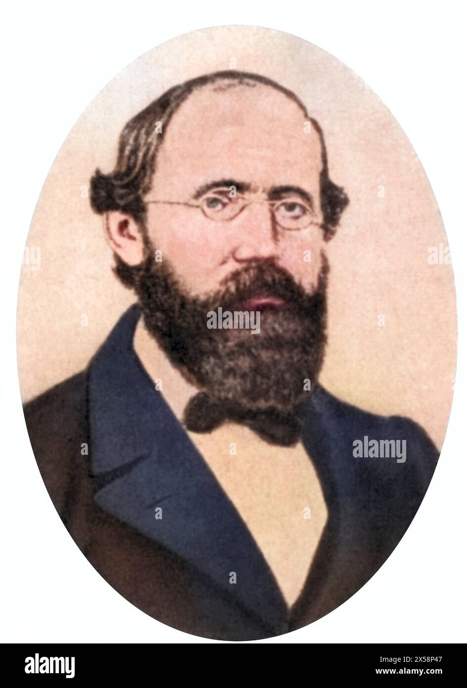 Riemann, Georg Friedrich Bernhard, 17.9.1826 - 20.7,1866, deutscher Wissenschaftler (Mathematiker), Porträt, ADDITIONAL-RIGHTS-CLEARANCE-INFO-NOT-AVAILABLE Stockfoto