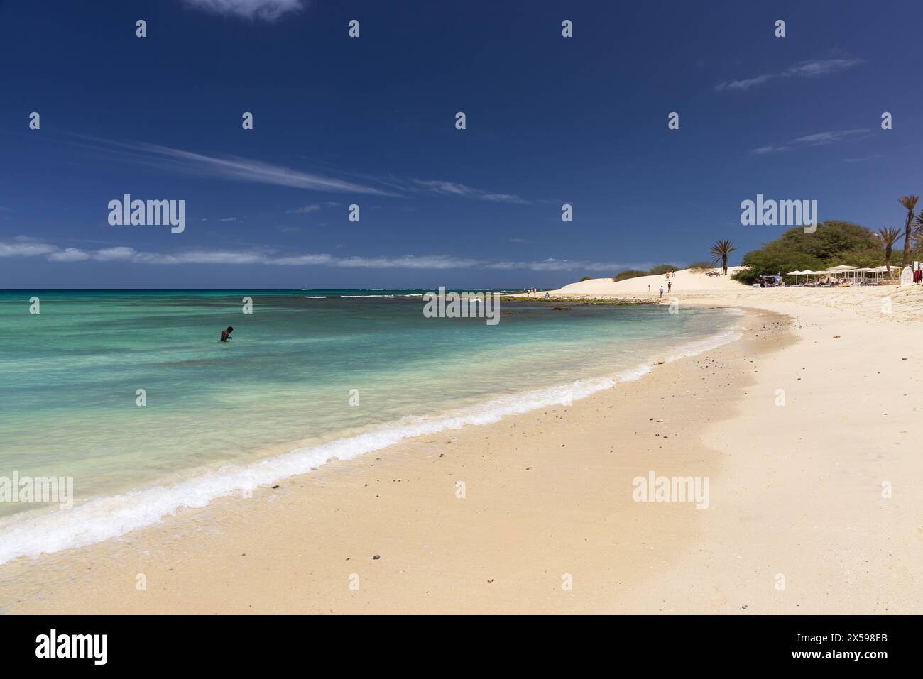 Wunderschöner Chaves Beach (Praia de Chaves), Boa Vista, Kap Verde, Republik Cabo Verde, Afrika Stockfoto