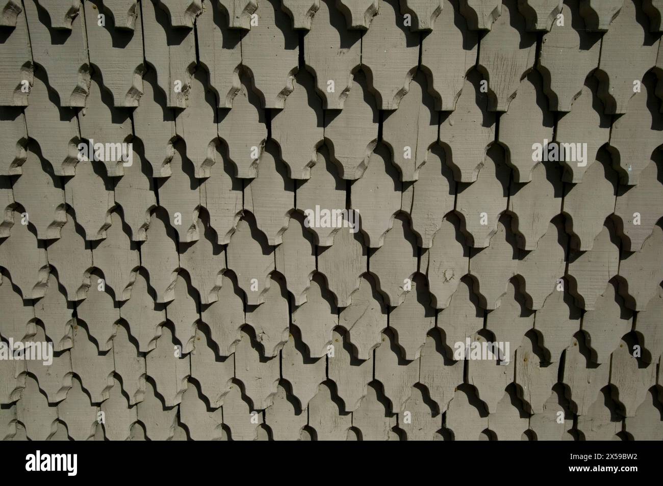 Hausfassade Holzschindeln, Fritzlar, Hessen, Deutschland, Europa Stockfoto