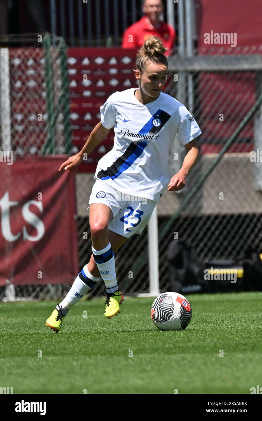 Roma, Italien. Mai 2024. Lina Magull während des italienischen Meisterschaftsspiels der Serie A 2023-2024 zwischen Roma und Inter im Stadion mit drei Springbrunnen, Italien (Felice de Martino/SPP) Credit: SPP Sport Press Photo. /Alamy Live News Stockfoto