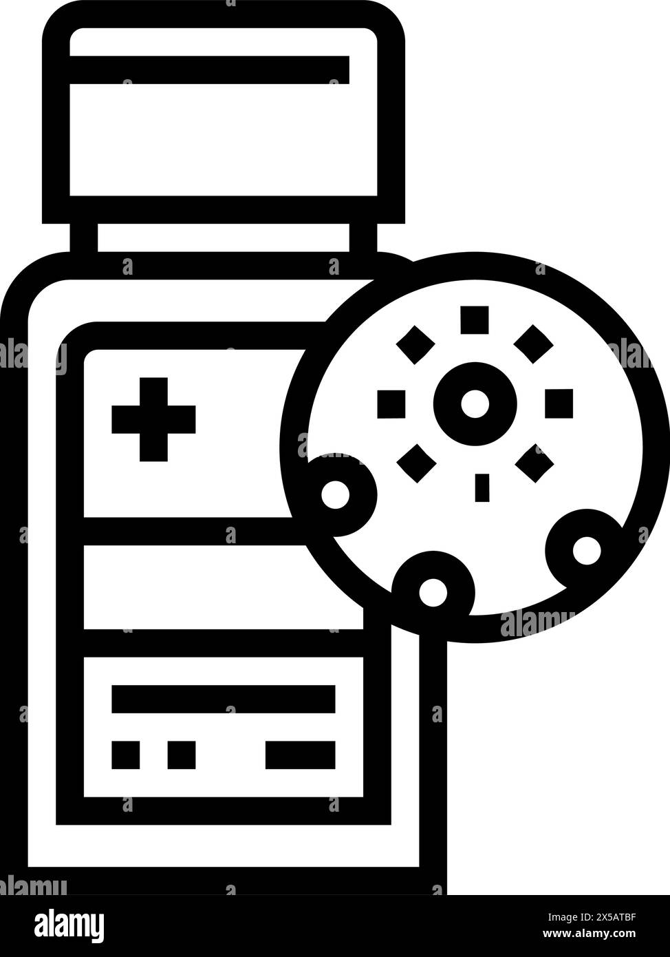 Antivirale Medikamente Apotheke Linie Symbol Vektor Illustration Stock Vektor Antivirale Medikamente Apotheke Linie Symbol Vektor Illustration Stock Vektor
